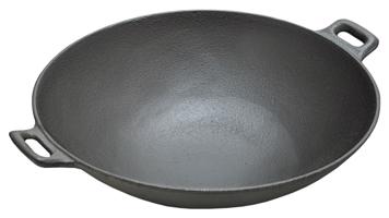 Cattara Grill serpenyő WOK öntöttvas 31 cm