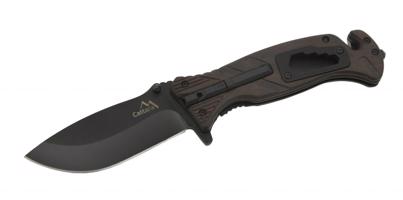 Cattara Összecsukható kés biztonsági zárral BLACK BLADE 21,7