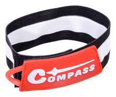 COMPASS Rugalmas kerékpárbilincs 28 cm piros