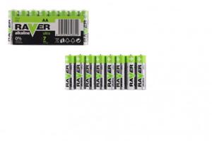 Elemek RAVER LR6/AA 1,5 V alkáli ultra 8 db fóliában