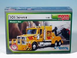 Építőkészlet Monti 42 SOS Service Western star 1:48