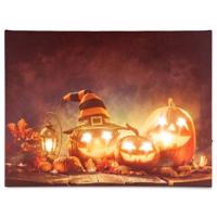 Falfestmény Happy Haloween 30 x 40 cm 8 LED