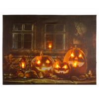 Falikép Halloween 9 LED 30 x 40 cm