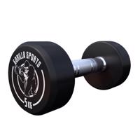 Gorilla Sports Egykezes súlyzó  5 kg fekete/fehér