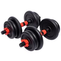 Gorilla Sports Egykezes súlyzó szett öntöttvas 20 kg 25 mm