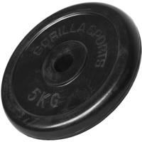 Gorilla Sports Gumírozott súlytárcsa 5 kg