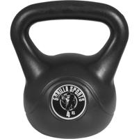 Gorilla Sports Kettlebell súlyzó műanyag 4 kg fekete