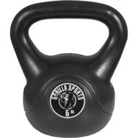 Gorilla Sports Kettlebell súlyzó műanyag  6 kg fekete