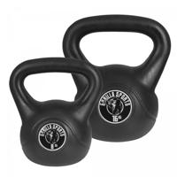 Gorilla Sports Kettlebell súlyzó szett műanyag 8/16 kg