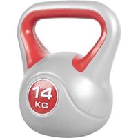 Gorilla Sports Kettlebell súlyzó vinil 14 kg piros