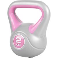 Gorilla Sports Kettlebell súlyzó vinil 2 kg rózsaszín