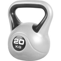 Gorilla Sports Kettlebell súlyzó vinil 20  kg fekete