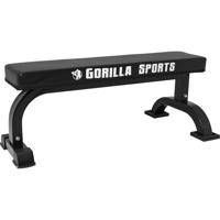 Gorilla Sports Masszív egyenes pad fekete  112 x 43 cm