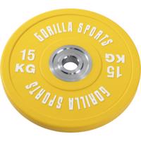 Gorilla Sports Súlytárcsa gumírozott 15 kg