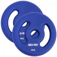 Gorilla Sports Súlytárcsa szett 2 x 4 kg sötétkék