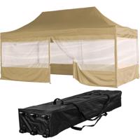 INSTENT PRO Kerti pavilon 3 x 6 m champagne + 4 oldalfal