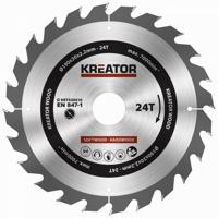 Kreator Fűrésztárcsa  fa vágására 190 mm 24 T