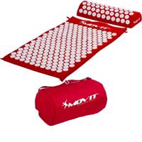 MOVIT Akupresszúrás matrac párnával 75 x 44 cm piros