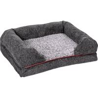 PETSTUFF Kutyafekhely M 90 x 70 x 21 cm sötét szürke