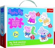 Puzzle kicsiknek Peppa malac 18 db dobozban 27x19x6cm 2+