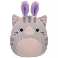 Squishmallows 20 cm - Tally a szürke cirmos cica nyuszi fülekkel - Butopêa