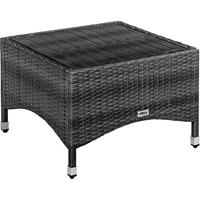 Stilista Kerti asztal 58 x 58 cm polyrattan szürke