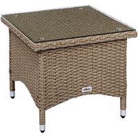 Stilista Kerti asztal polyrattan 50 x 50 cm krém