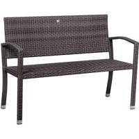 STILISTA Kerti polyrattan pad 122 x 52 cm szürke