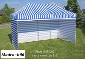 Tradgard Kerti pavilon PROFI STEEL 3 x 6 m kék csíkos